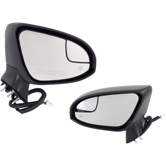 2014 Toyota Venza - Driver and Passenger Side Mirror, Power Adjust, Heated, Paintable, Power Folding, In-housing Signal Light, With Blind Spot Glass, With Memory, With Puddle Light, No Auto-Dim