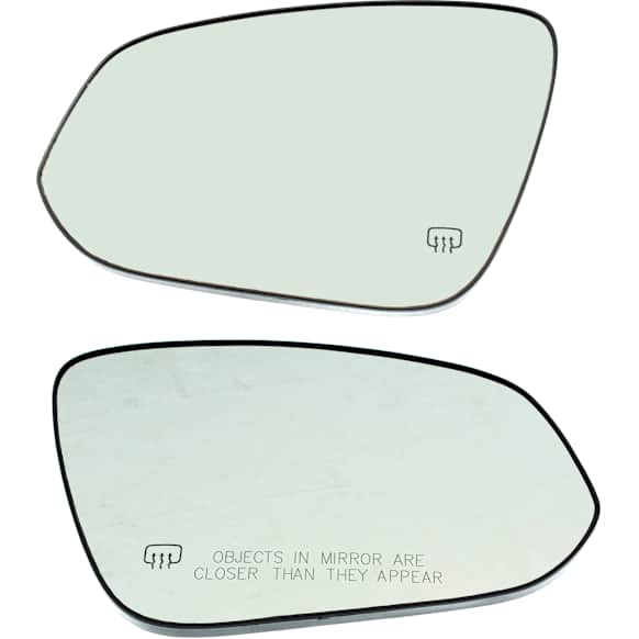 Driver and Passenger Side Mirror Glass, Heated, No Blind Spot Feature, Backing Plate Included
