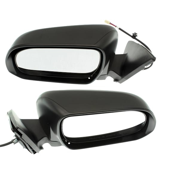 Driver and Passenger Side Mirror, Power Adjust, Non-Heated, Manual Folding, Paintable, No Signal Light, No Memory, No Puddle Light, No Auto-Dim, No Blind Spot Feature