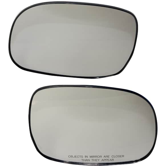 Driver and Passenger Side Mirror Glass, Heated, Non-Towing, With backing plate, Includes (2) Mirror Glasses