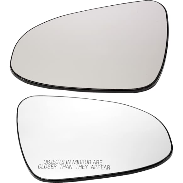 Driver and Passenger Side Mirror Glass, Non-Heated, No Blind Spot Feature, Backing Plate Included