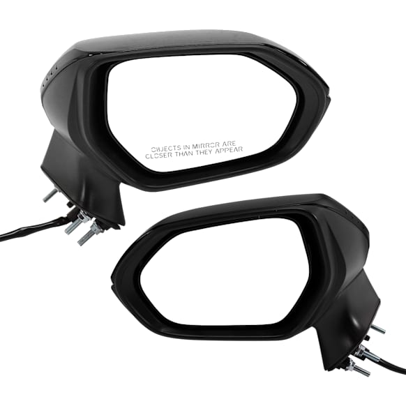 Driver and Passenger Side Mirror, Power Adjust, Non-Heated, Manual Folding, Paintable, No Signal Light, No Memory, No Puddle Light, No Auto-Dim, No Blind Spot Feature