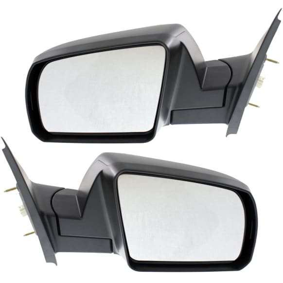 2012 Toyota Tundra - Driver and Passenger Side Mirror, Power Adjust, Non-Heated, Textured Black, Manual Folding, No Signal Light, No Blind Spot Feature, Without Memory Recall, No Puddle Light, No Auto-Dimming, Crew Cab Pickup