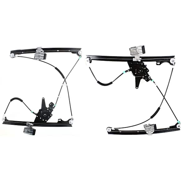 Front, Driver and Passenger Side Power Window Regulator, Without Motor