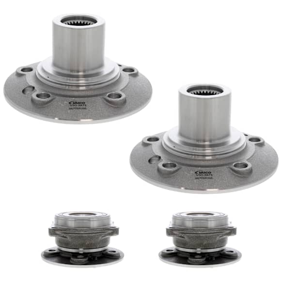 SET-VCOV303302 Front and Rear, Driver or Passenger Side Wheel Hub, 4 Lugs - Front; 5 Lugs - Rear