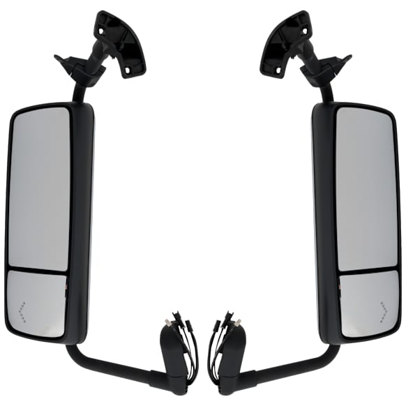 Driver and Passenger Side, Mirrors, Upper - Power Adjust , Lower - Manual Adjust, Heated, Chrome, No Signal Light, No Memory, No Puddle Light, No Auto-Dimming, No Blind Spot Feature