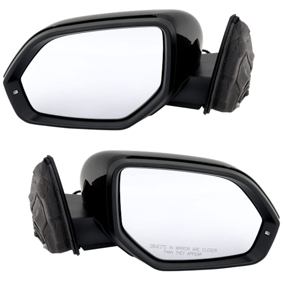 Driver and Passenger Side Mirrors, Power Adjust, Manual Folding, Non-Heated, Paintable, In-housing Signal Light, No Memory, No Puddle Light, No Auto-Dimming, No Blind Spot Feature