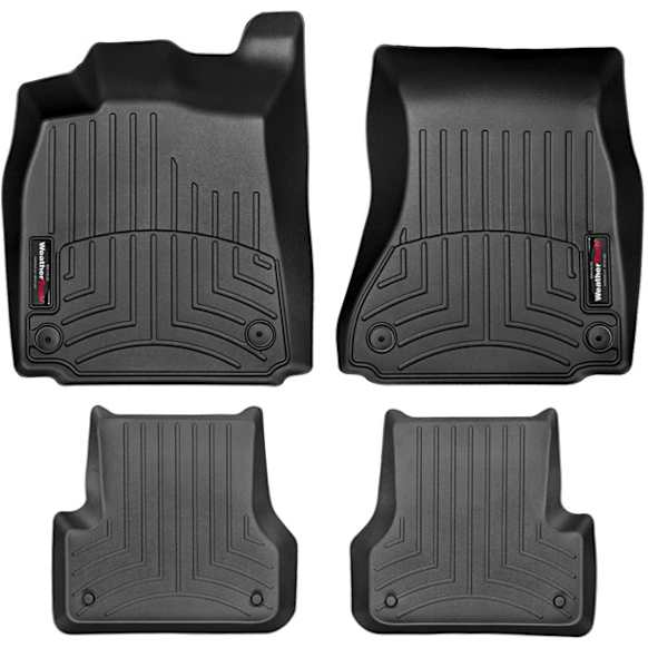 SET-W24443742 FloorLiner Series Molded Floor Liner, Black Made of Rubberized Thermoplastic Polyolefins