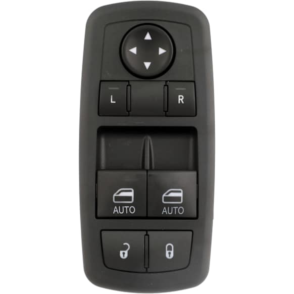 2018 Dodge Challenger - Front, Driver Side Window Switch, with Power Mirrors, Black