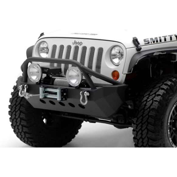 76806 Front Bumper, Powdercoated Matte Black, XRC Front Bumper with Winch