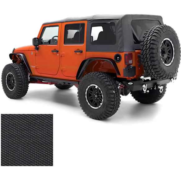 9080235 Replacement Series Soft Top - Without Frame (Requires Factory Frame) Black diamond