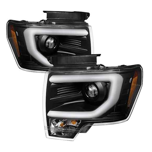2014 Ford F-150 - Driver and Passenger Side HID/Xenon Headlight, Without bulb(s), Clear Lens, Black Interior, Signature Series