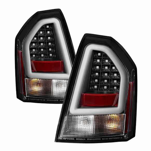 5083357 Driver and Passenger Side LED Tail Light, With bulb(s), Clear Lens, Black Interior