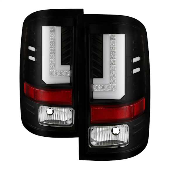 5083777 Driver and Passenger Side LED Tail Light, With bulb(s), Clear Lens, Black Interior