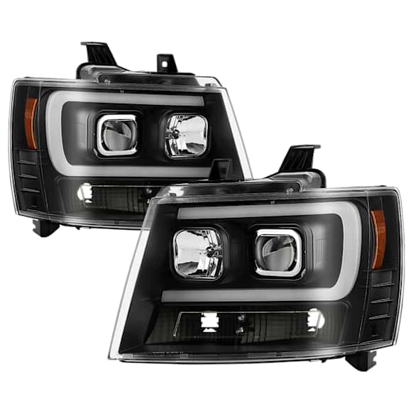 5085986 Driver and Passenger Side Halogen Headlight, With bulb(s), Clear Lens, Black Interior, Signature Series