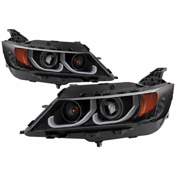 2018 Chevrolet Impala - Driver and Passenger Side Halogen Headlight, With bulb(s), Clear Lens, Black Interior, Signature Series