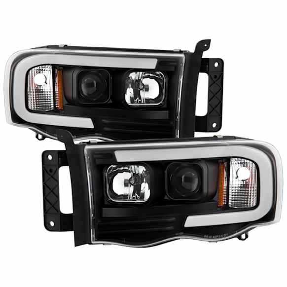 5088079 Driver and Passenger Side Halogen/LED Combo Headlight, With bulb(s), Clear Lens, Black Interior, Platinum Series