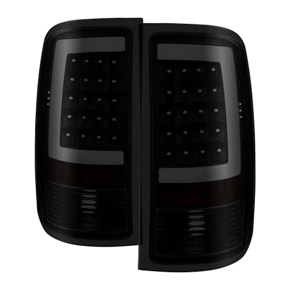 9038518 Driver and Passenger Side LED Tail Light, With bulb(s), Smoked Lens, Black Interior, Xtune Series