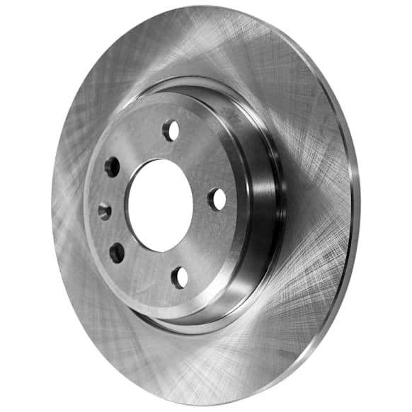 Rear, Driver or Passenger Side Brake Disc, Plain Surface, Solid, 5 Lug Wheels, 11.81 in. Disc Diameter, Sedan/Wagon, Pro-Line Series