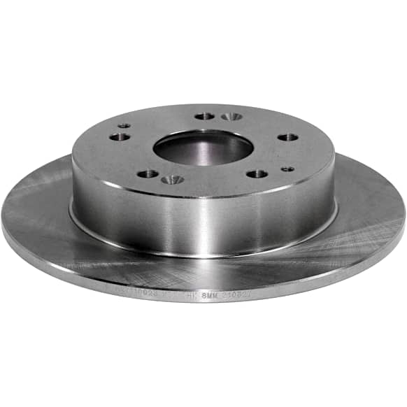 Rear, Driver or Passenger Side Brake Disc, Plain Surface, Solid, 5 Lugs, 10.22 In., Pro-Line Series