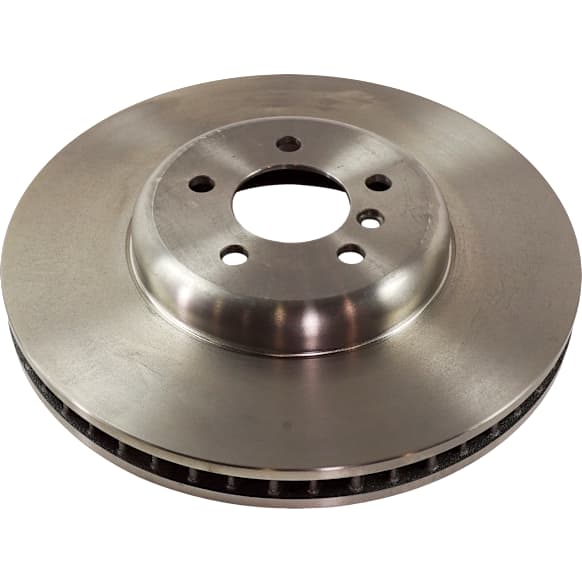 Front, Passenger Side Brake Disc, Plain Surface, Vented, 5 Lug Wheels, Pro-Line Series