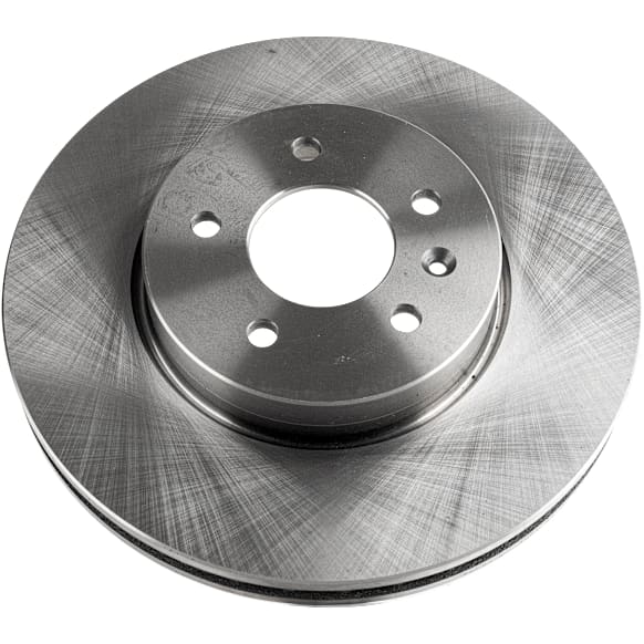 Front, Driver or Passenger Side Brake Disc, Natural Finish, Plain Surface, Vented, 5 Lugs, 321 mm, Pro-Line Series