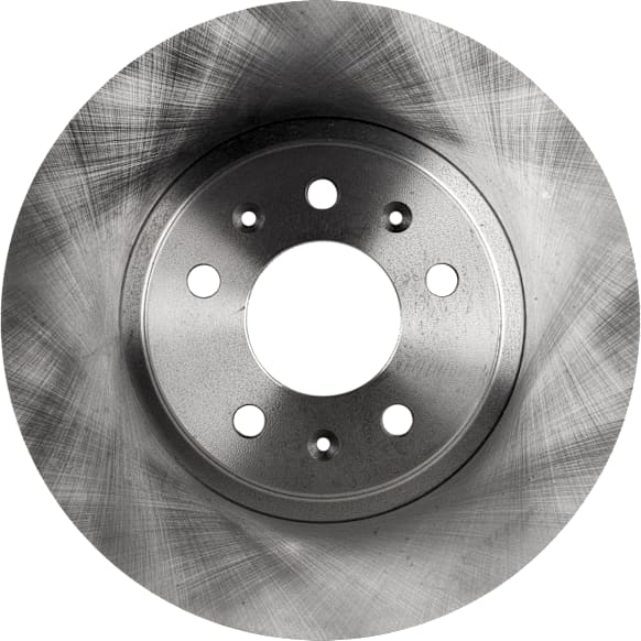 Front, Driver or Passenger Side Brake Disc, Plain Surface, Vented, 5 Lugs, 11.93 in. Disc Diameter, For Models With Standard Suspension, Pro-Line Series