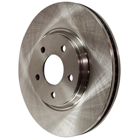 Front, Driver or Passenger Side Brake Disc, Natural Finish, Plain Surface, Vented, 5 Lugs, 295.91 mm, Pro-Line Series