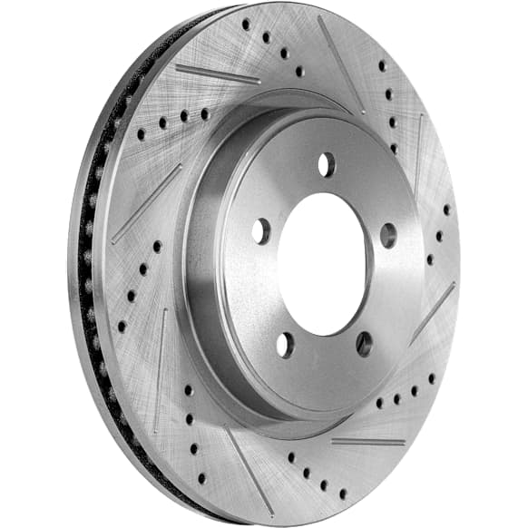 2006 Mercury Mountaineer - Front, Driver or Passenger Side Brake Disc, Cross-drilled and Slotted, Vented, 5 Lugs, 305 mm, 4.0L 6Cyl, Pro-Line Series