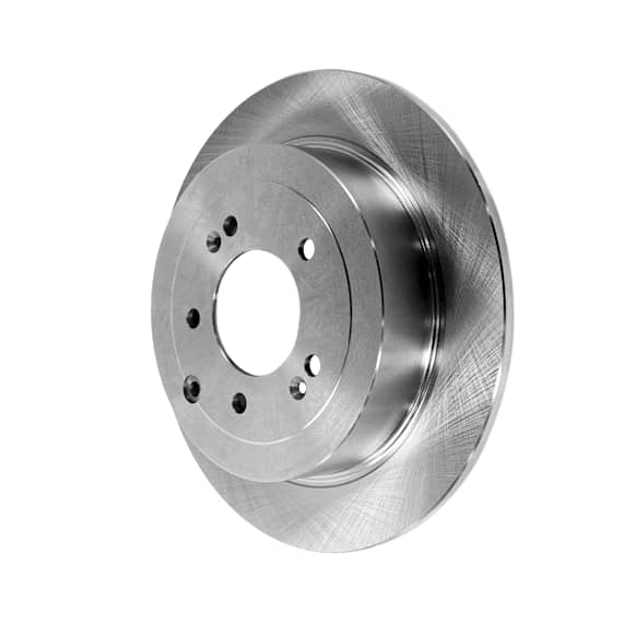 Rear, Driver or Passenger Side Brake Disc, Plain Surface, Solid, 5 Lugs, 11.89 in. OD Disc Diameter, For Models with Manual Parking Brake, Pro-Line Series