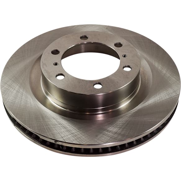 Front, Driver or Passenger Side Brake Disc, Natural Finish, Plain Surface, Vented, 6 Lugs, 338.07 mm, Pro-Line Series