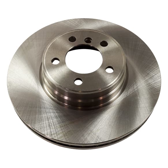 2003 Land Rover Range Rover - Front, Driver or Passenger Side Brake Disc, Natural Finish, Plain Surface, Vented, 5 Lugs, 343.92 mm, 4.4L 8Cyl, Pro-Line Series