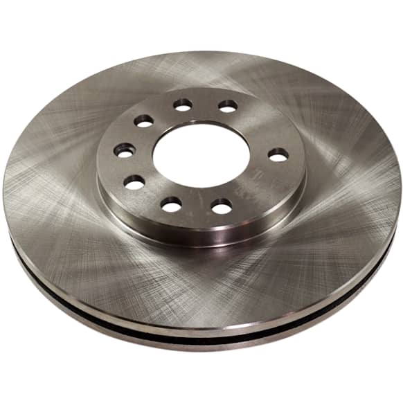 Front, Driver or Passenger Side Brake Disc, Natural Finish, Plain Surface, Vented, 5 Lugs, 288.04 mm, Pro-Line Series
