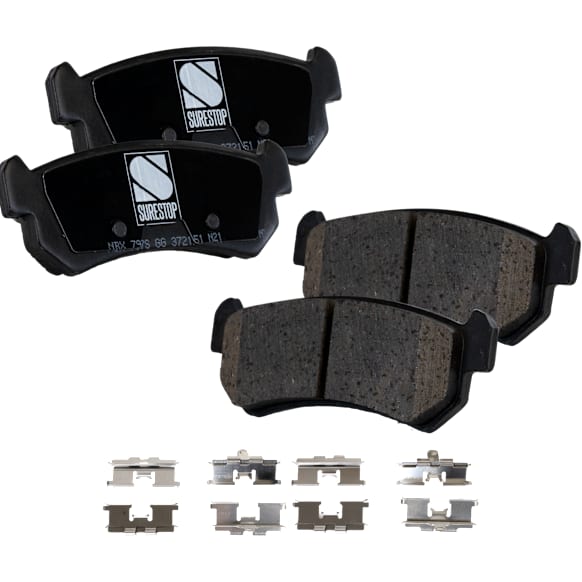 Rear Brake Pad Set, Includes Shims and Hardware