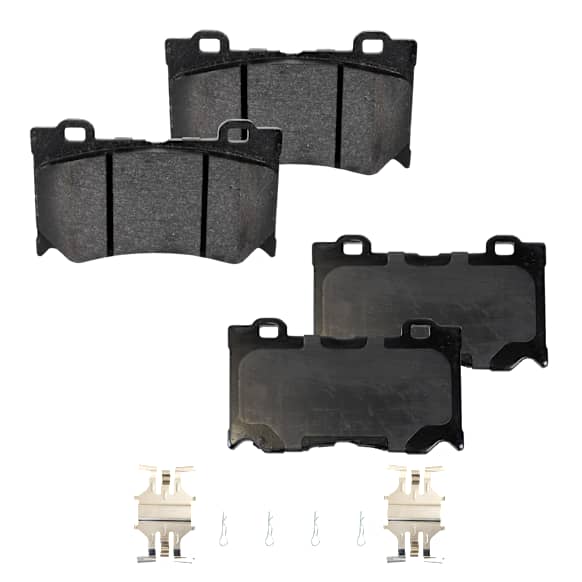 Front Brake Pad Set, 2-Wheel Set, Organic, Hardware Includes (2) Pieces Pad Clip, Sport(Performance Package)/Red Sport 400 Models, Pro-Line Series