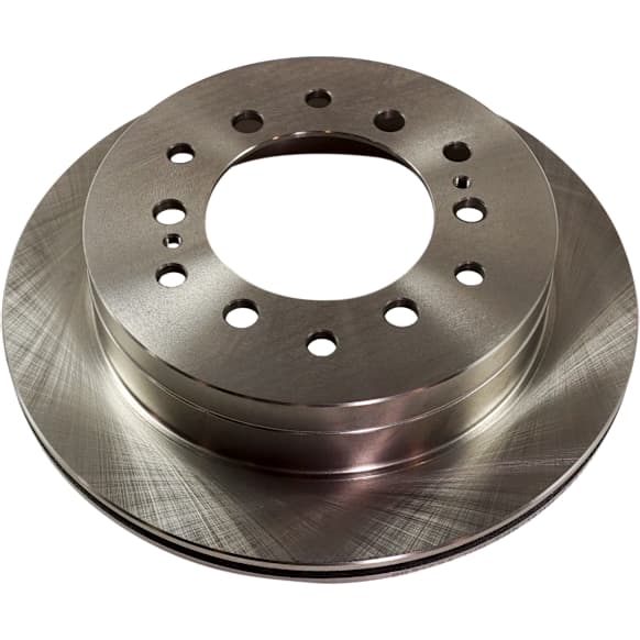 Rear, Driver or Passenger Side Brake Disc, Natural Finish, Plain Surface, Vented, 6 Lugs, 311.91 mm, Pro-Line Series