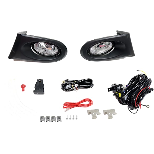 Front, Driver and Passenger Side Halogen Fog Light, With bulb(s)