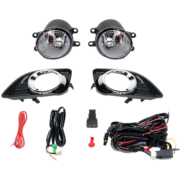 Front, Driver and Passenger Side Halogen Fog Light, With bulb(s)