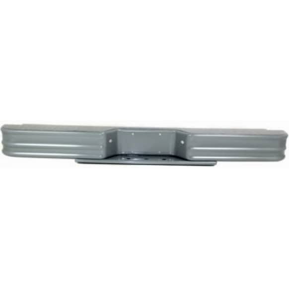 20002 Step Bumper, Powdercoated Silver Face Bar Only; Without pad provision Without mounting bracket(s)