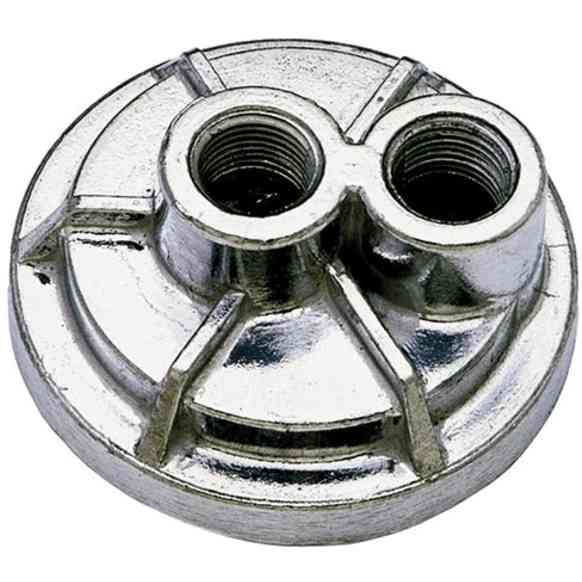 1022 Oil Filter Adapter - Natural, Aluminum, Direct Fit