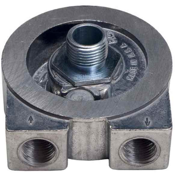 1313 Oil Filter Adapter - Natural, Aluminum, Direct Fit