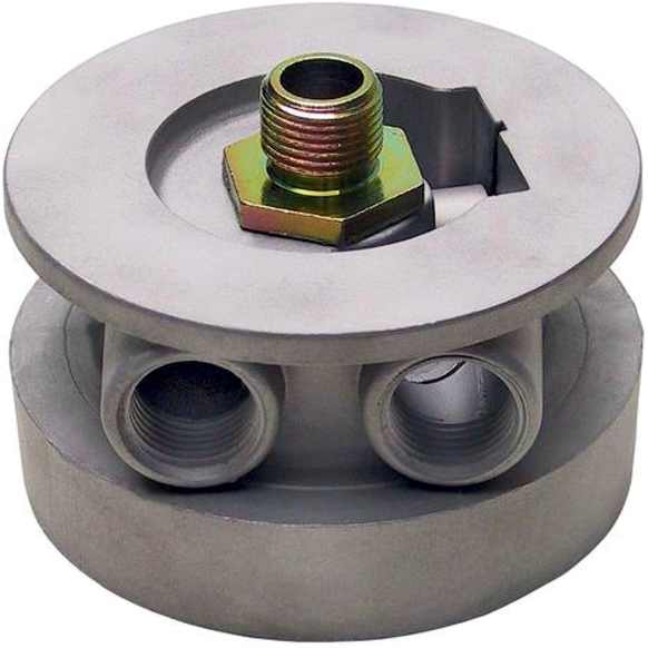 1322 Oil Filter Adapter - Natural, Aluminum, Direct Fit
