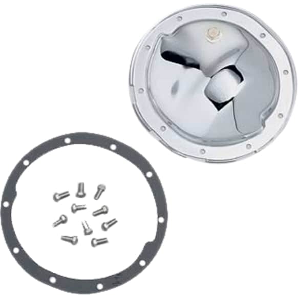9037 Differential Cover - Chrome, Steel, Direct Fit, Kit