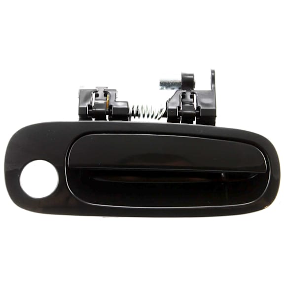 Front, Passenger Side Smooth Black Exterior Door Handle, With Key Hole
