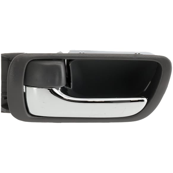 Front Or Rear, Driver Side Gray bezel with chrome lever Interior Door Handle, Sedan