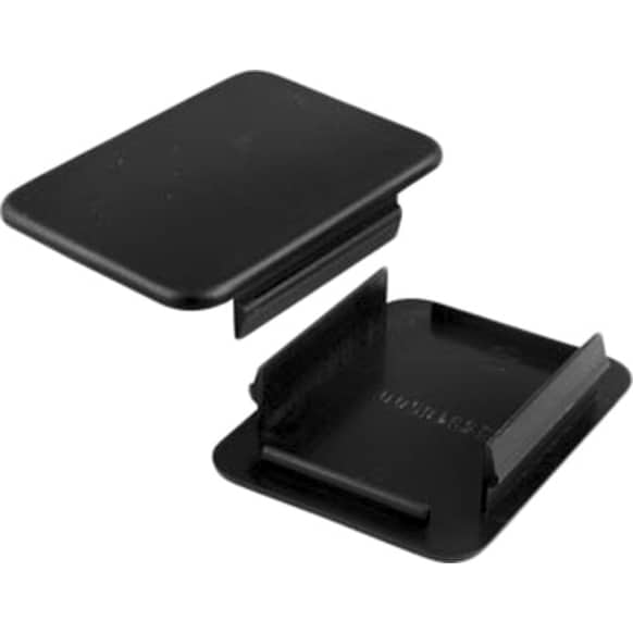 1704210 Stake Pocket Covers - Black, Plastic, Direct Fit