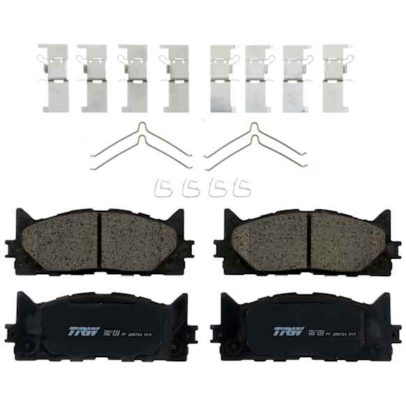 TRC1293 Front Premium Braking Series Ceramic Brake Pad Set