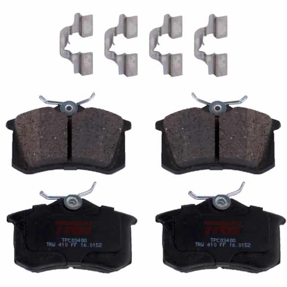 TXH0340A Rear Premium Braking Series Semi-metallic Brake Pad Set