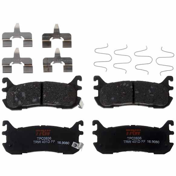 TXH0636 Rear Premium Braking Series Semi-metallic Brake Pad Set