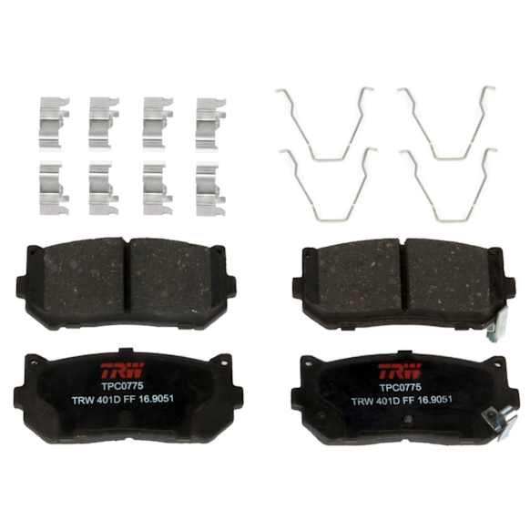 TXH0775 Rear Premium Braking Series Semi-metallic Brake Pad Set